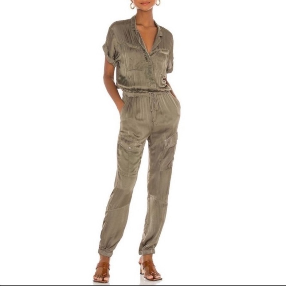 Young Fabulous & Broke Olive Utility Jumpsuit